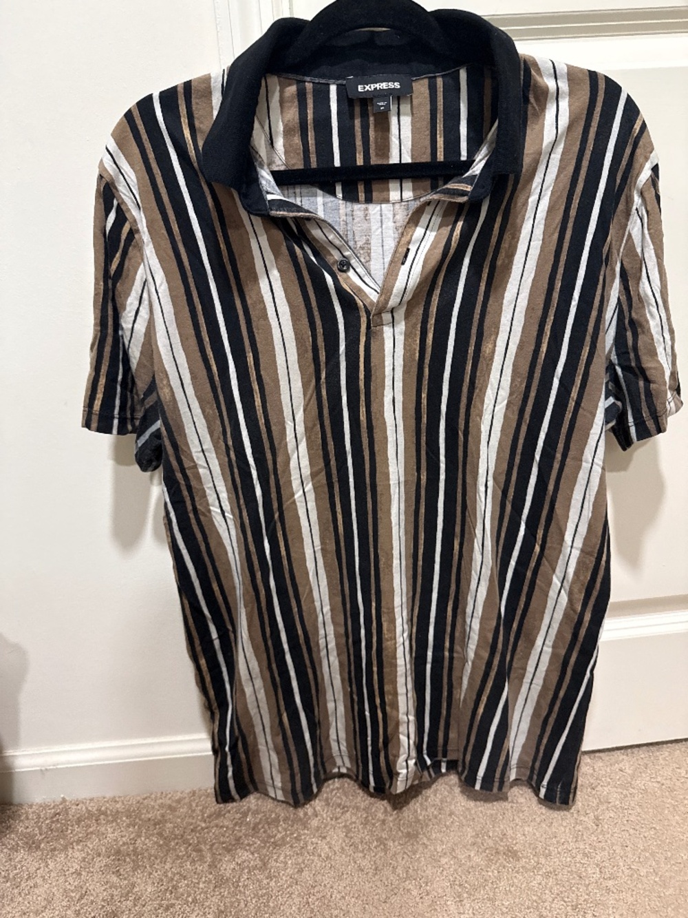 EXPRESS Striped Polo